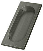 Deltana - Flush Pull; Large; 4" x 1-5/8" x 3/8" - Antique Nickel