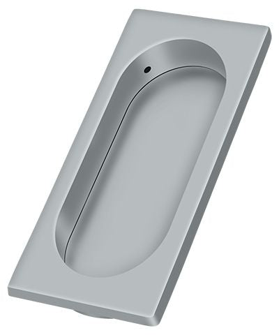 Deltana - Flush Pull; Large; 4" x 1-5/8" x 3/8" - Satin Chrome
