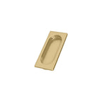 Deltana - Flush Pull; Large; 4" x 1-5/8" x 3/8" - Brushed Brass