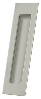 Deltana - Flush Pull; Rectangular; Solid Brass; 7" x 1-7/8" x 3/8" - Satin Nickel