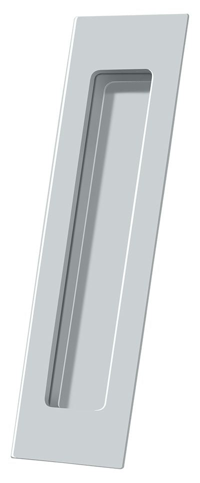 Deltana - Flush Pull; Rectangular; Solid Brass; 7" x 1-7/8" x 3/8" - Bright Chrome