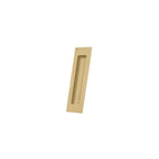 Deltana - Flush Pull; Rectangular; Solid Brass; 7" x 1-7/8" x 3/8" - Brushed Brass