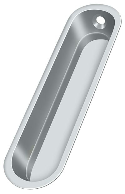 Deltana - Flush Pull; 4" x 1" x 1/2" - Bright Chrome