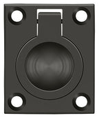 Deltana - Flush Ring Pull; 1-3/4" x 1-3/8" - Oil Rubbed Bronze