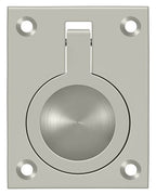 Deltana - Flush Ring Pull; 2-1/2" x 1 7/8" - Satin Nickel