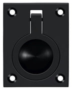 Deltana - Flush Ring Pull; 2-1/2" x 1 7/8" - Black