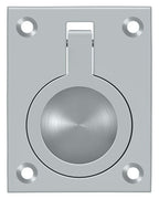 Deltana - Flush Ring Pull; 2-1/2" x 1 7/8" - Satin Chrome