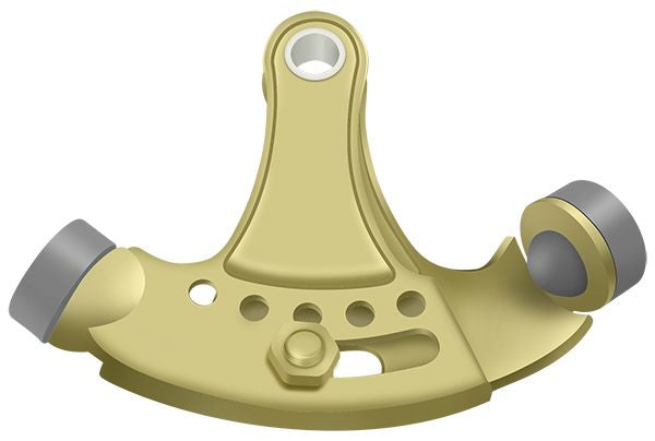 Deltana - Hinge Pin Stop; Hinge Mounted; Adjustable - Bright Brass
