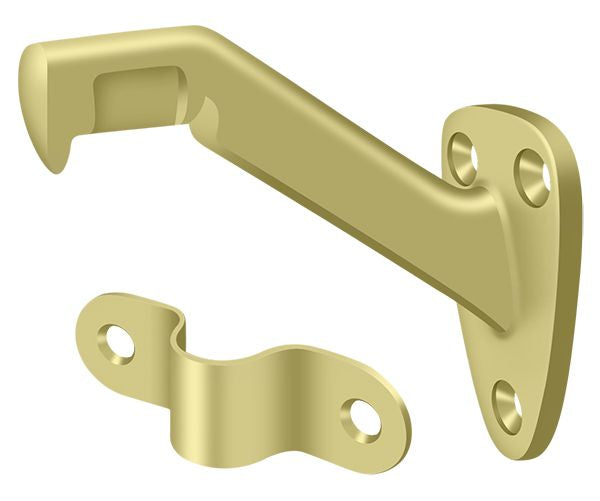 Deltana - Hand Rail Brackets; 3-5/16" Projection - Bright Brass