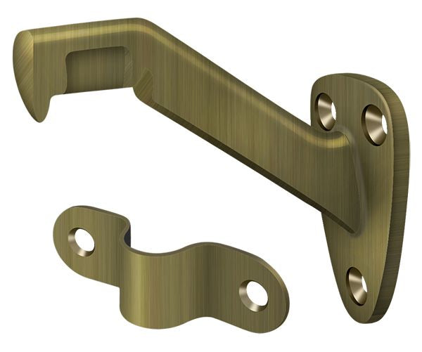 Deltana - Hand Rail Brackets; 3-5/16" Projection - Antique Brass