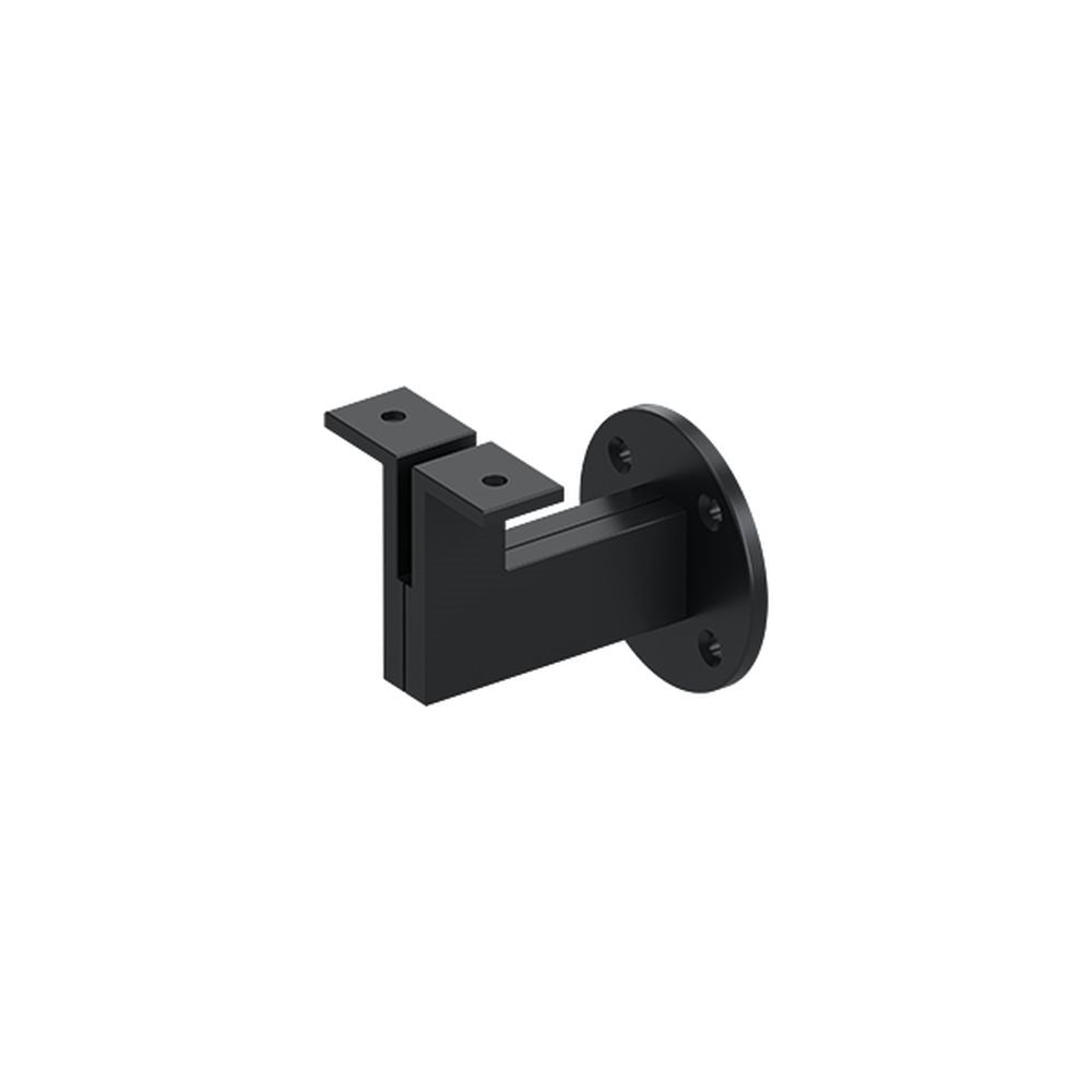 Deltana - Heavy Duty Modern Handrail Bracket with 3-1/4" Projection - Black