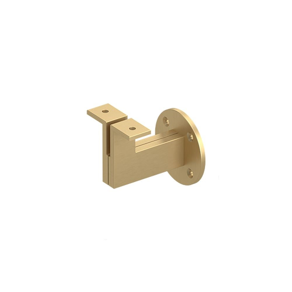 Deltana - Heavy Duty Modern Handrail Bracket with 3-1/4" Projection - Satin Brass