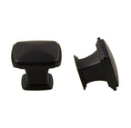 Pride Industrial - 1-1/4" Square Cabinet Knob - Matte Black
