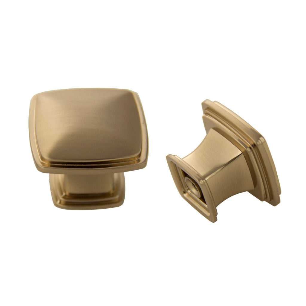 Pride Industrial - 1-1/4" Square Cabinet Knob - Rose Gold