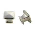 Pride Industrial - 1-1/4" Square Cabinet Knob - Satin Nickel
