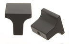 Pride Industrial - 1" Square Miami Cabinet Knob - Matte Black