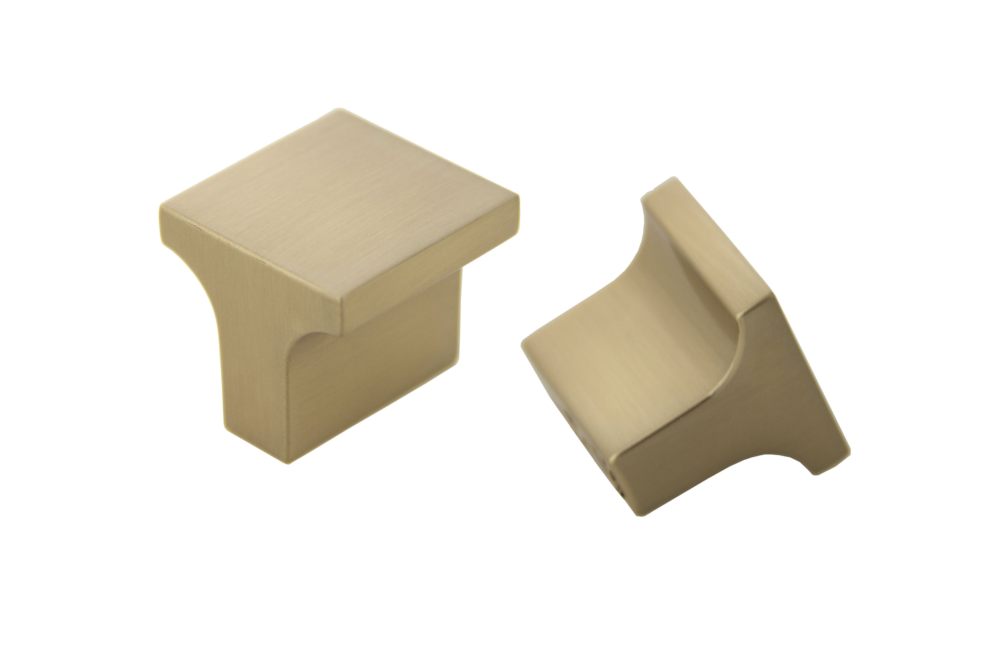 Pride Industrial K83125RG 1" Square Miami Cabinet Knob Rose Gold Finish