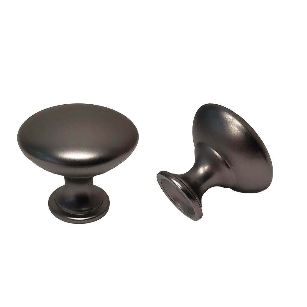 Pride Industrial - 1-1/16" Diecast Mushroom Cabinet Knob - Dark Pewter