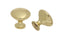 Pride Industrial K910PB 1-1/16" Diecast Mushroom Cabinet Knob Polished Brass Finish