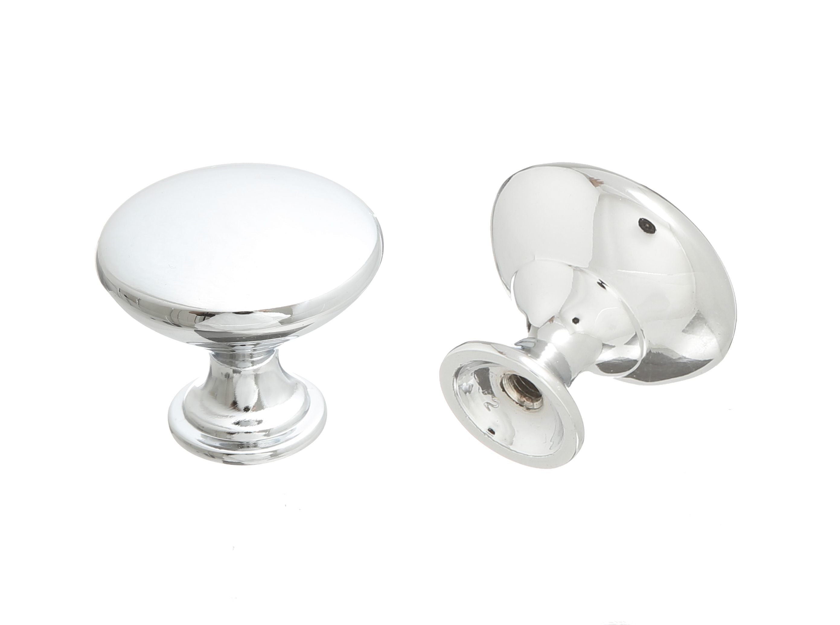 Pride Industrial K910PC 1-1/16" Diecast Mushroom Cabinet Knob Polished Chrome Finish Main image