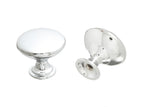 Pride Industrial - 1-1/16" Diecast Mushroom Cabinet Knob - Polished Chrome