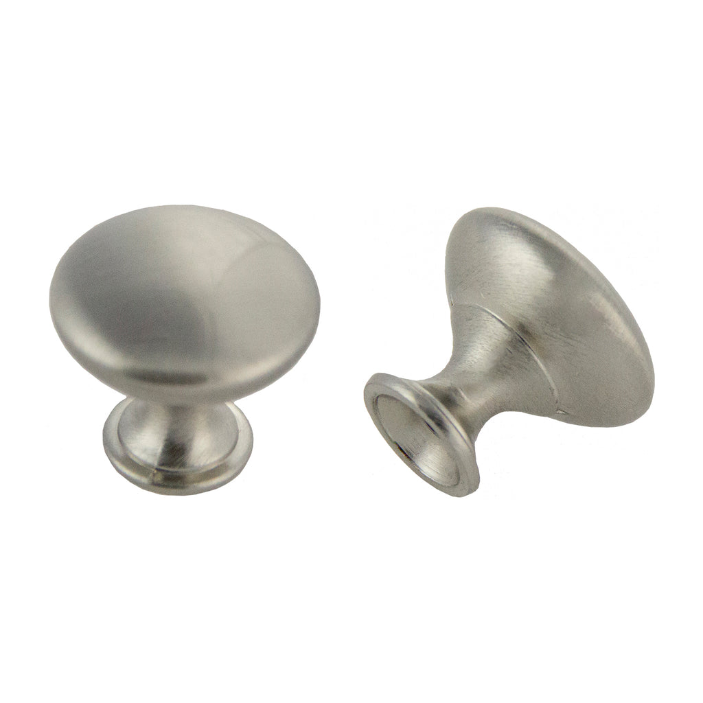 Pride Industrial - 1-1/16" Diecast Mushroom Cabinet Knob - Satin Chrome