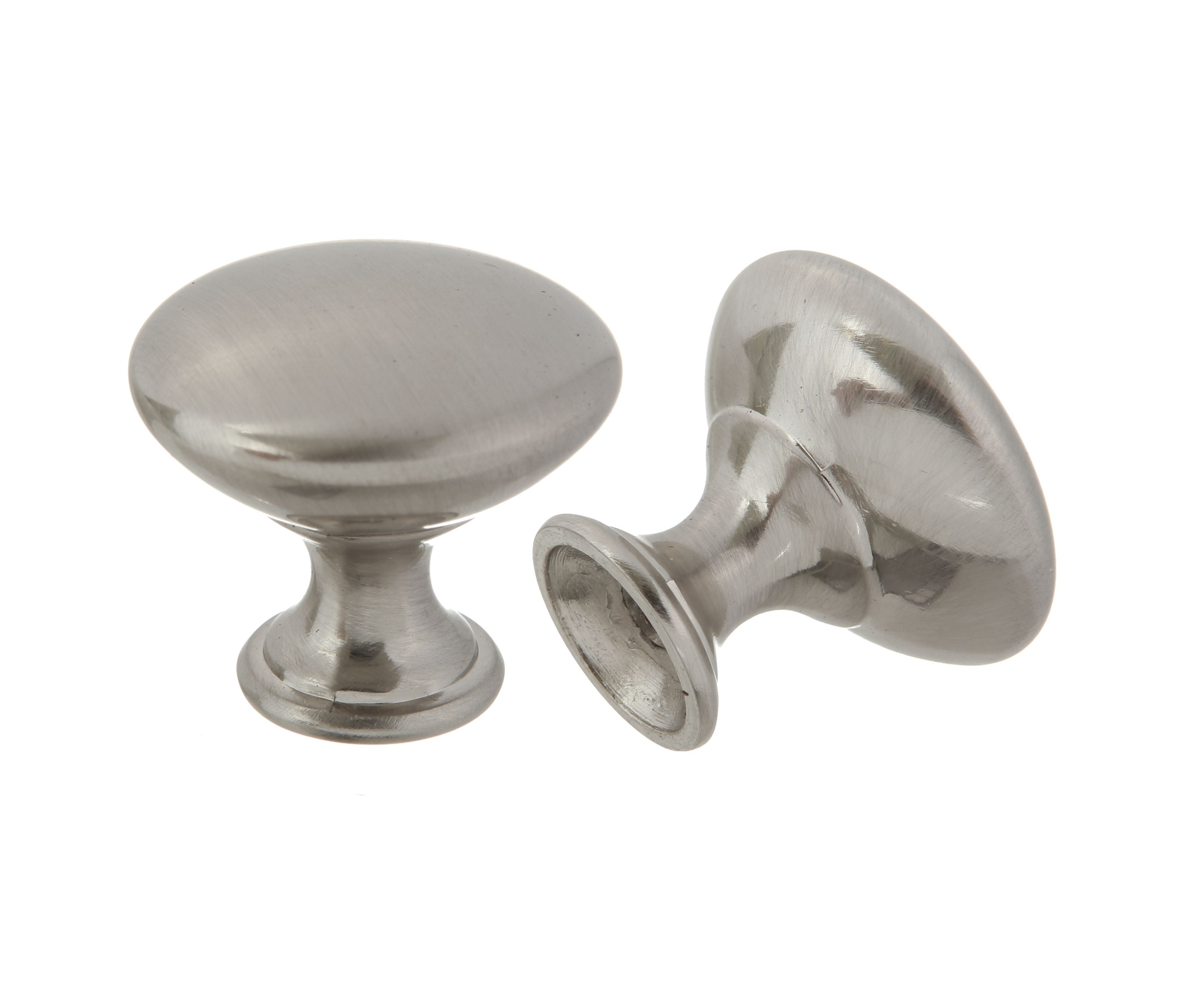 Pride Industrial K910SN 1-1/16" Diecast Mushroom Cabinet Knob Satin Nickel Finish Main image