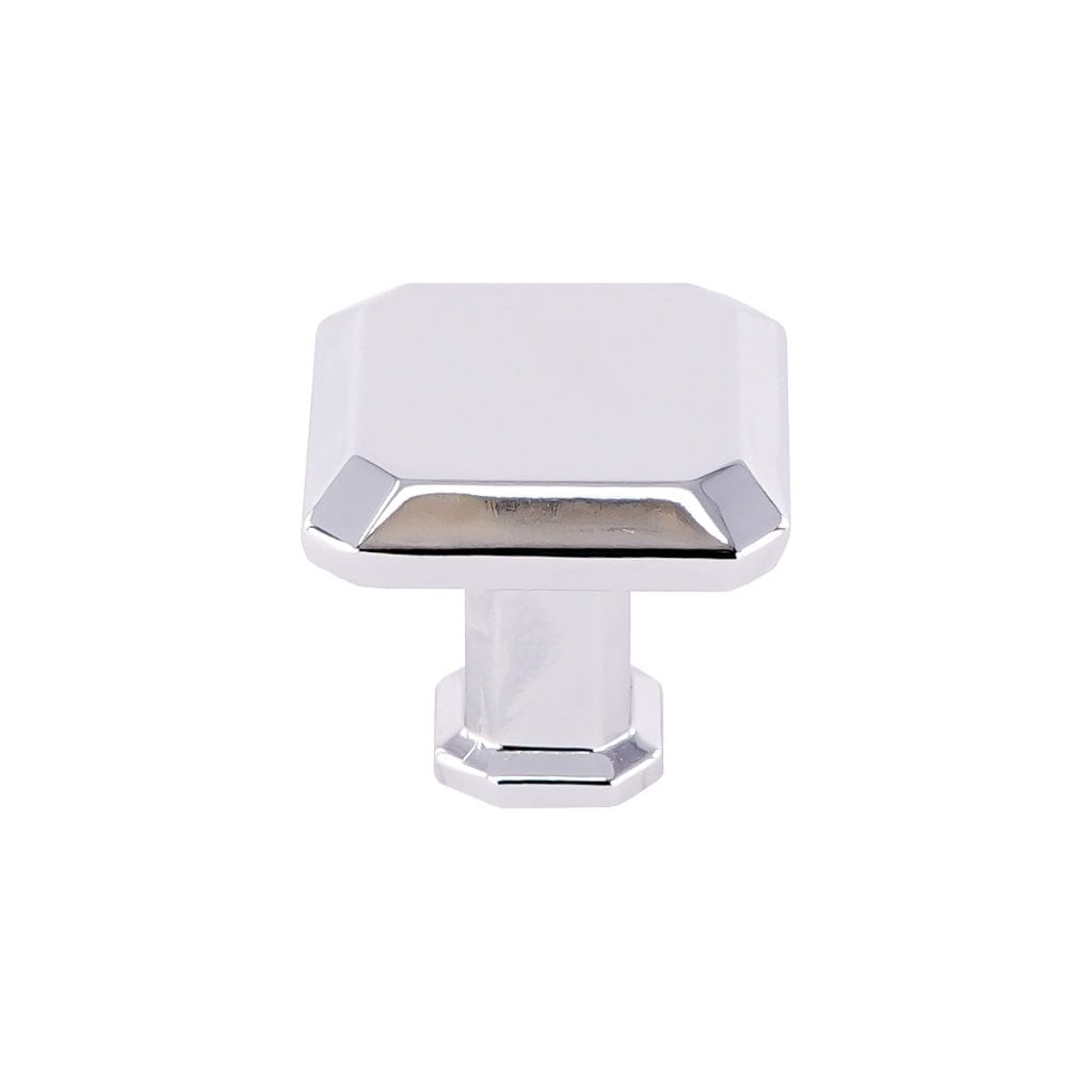 Pride Industrial K92230PC 1" Square Cabinet Knob Polished Chrome Finish