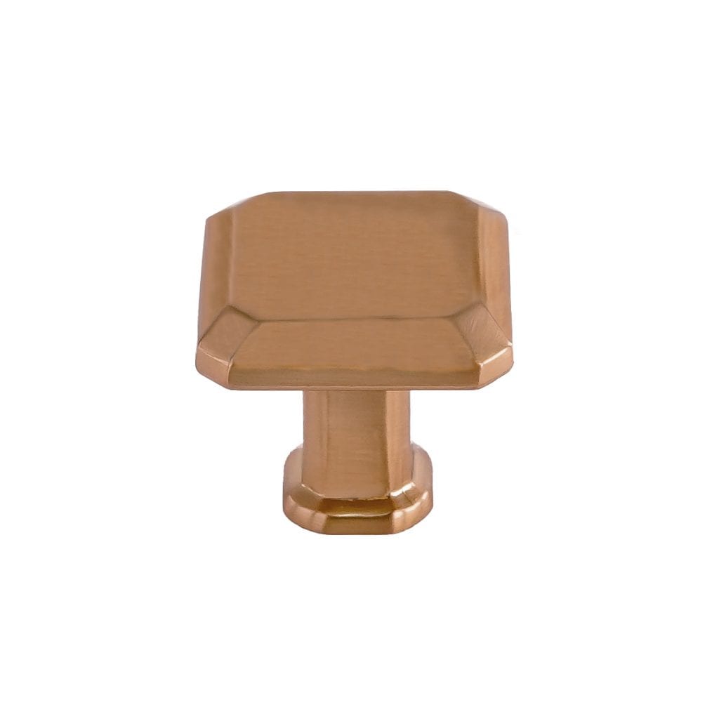 Pride Industrial K92230RG 1" Square Cabinet Knob Rose Gold Finish Main image