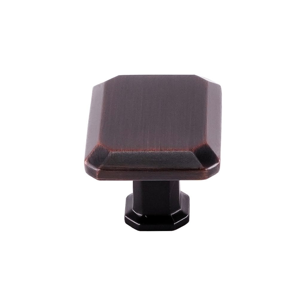 Pride Industrial K9243010B 1-1/2" Rectangle Cabinet Knob Oil Rubbed Bronze Finish Main image