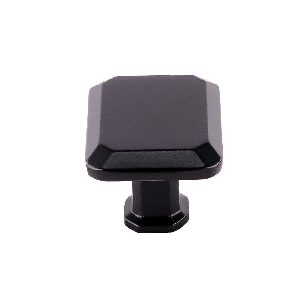 Pride Industrial K92430BK 1-1/2" Rectangle Cabinet Knob Matte Black Finish Main image