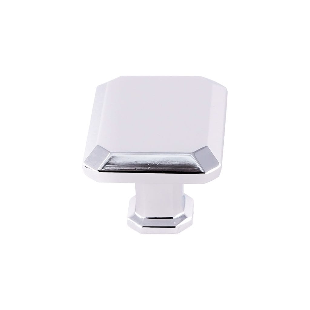 Pride Industrial K92430PC 1-1/2" Rectangle Cabinet Knob Polished Chrome Finish Main image