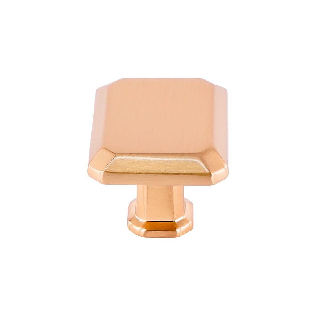 Pride Industrial K92430RG 1-1/2" Rectangle Cabinet Knob Rose Gold Finish Main image