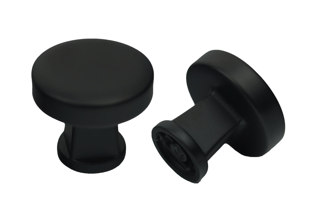 Pride Industrial - 1-1/4" Diameter Colorado Cabinet Knob - Matte Black