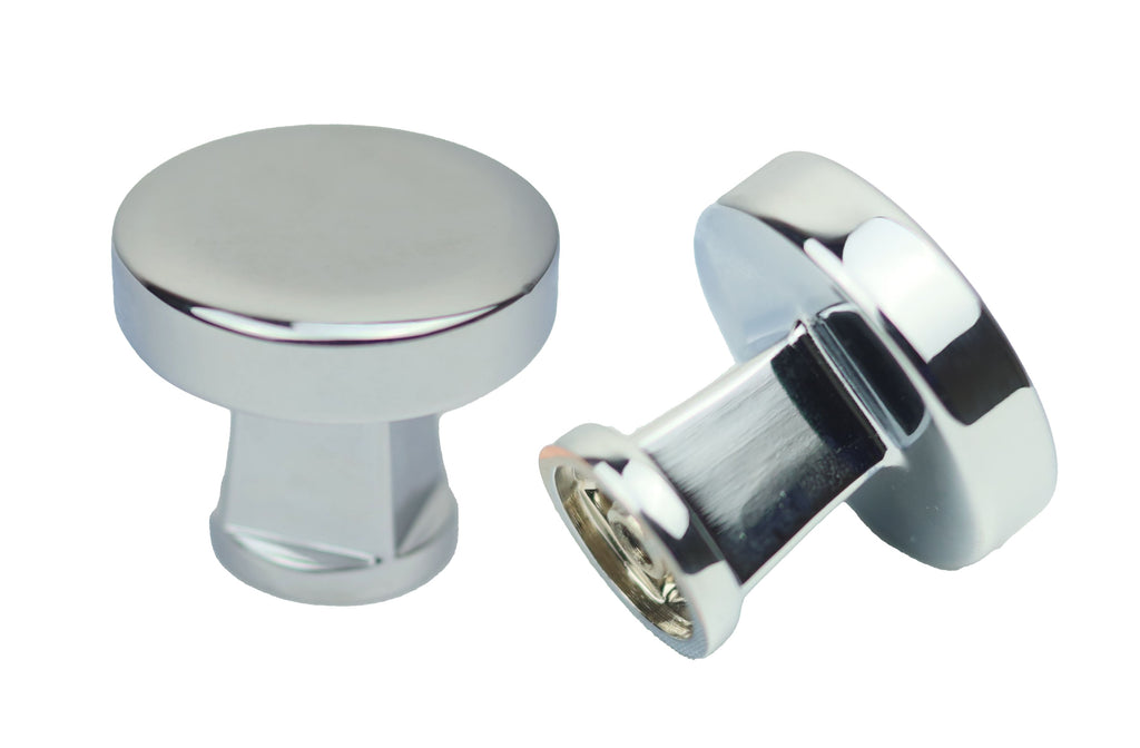 Pride Industrial - 1-1/4" Diameter Colorado Cabinet Knob - Polished Chrome