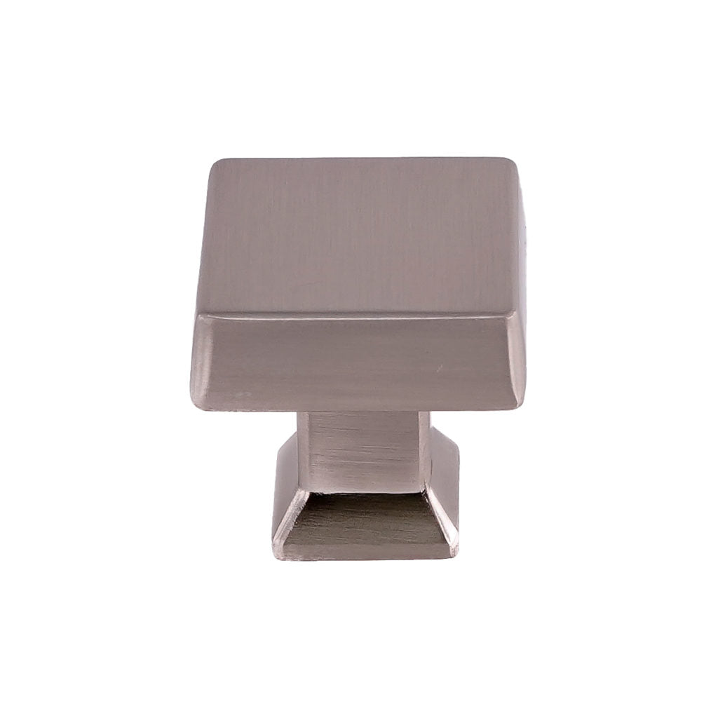 Pride Industrial K94723SN 1-1/4" Square Colorado Cabinet Knob Satin Nickel Finish Main image