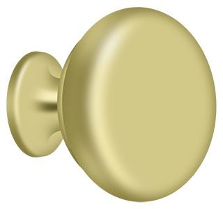 Deltana - Knob Round Solid - Bright Brass