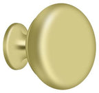 Deltana - Knob Round Solid - Bright Brass