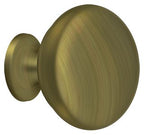 Deltana - Knob Round Solid - Antique Brass