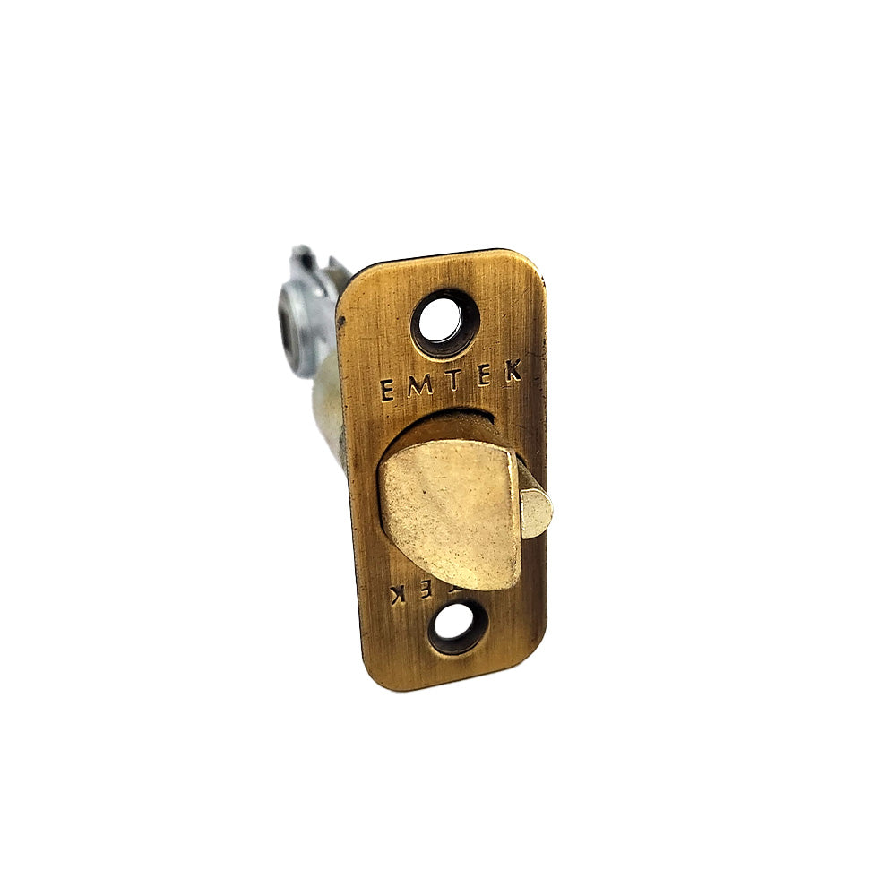 Emtek LC4-DLB275R-US Key in Lever or Knob 2-3/4" Backset 1/4" Radius Corner Deadlatch