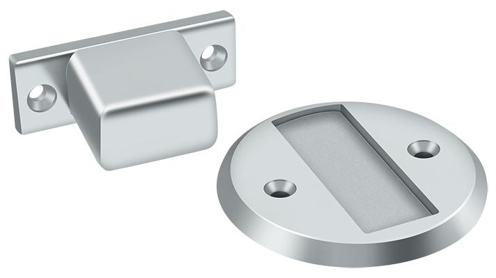 Deltana - Magnetic Door Holder Flush 2-1/2" Diameter - Bright Chrome