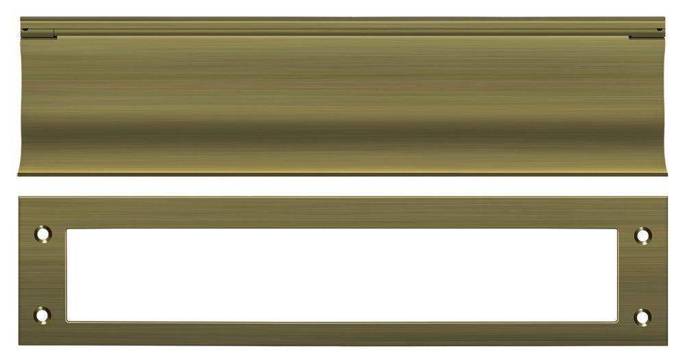 Deltana MS0030U5 Mail Slot; Heavy Duty; Antique Brass Finish