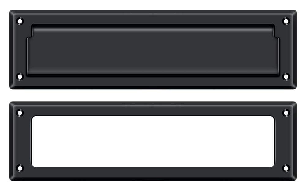 Deltana - Mail Slot 13-1/8" with Interior Frame - Black