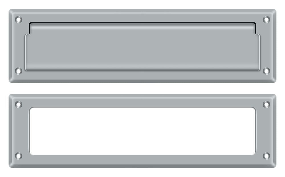 Deltana MS211U26D Mail Slot 13-1/8" with Interior Frame; Satin Chrome Finish