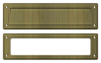 Deltana - Mail Slot 13-1/8" with Interior Frame - Antique Brass