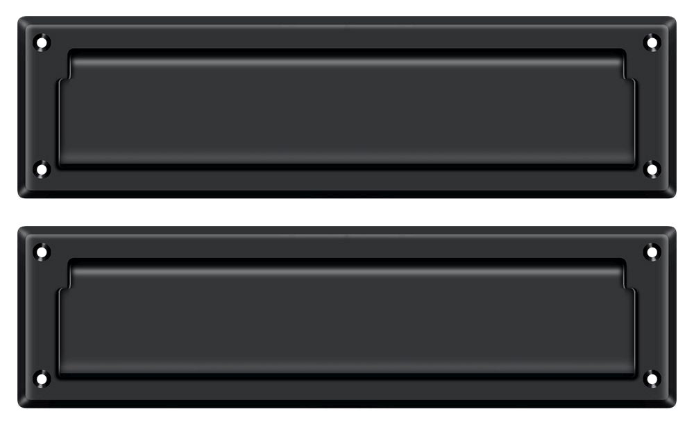 Deltana MS212U19 Mail Slot 13-1/8" with Interior Flap; Black Finish Main image