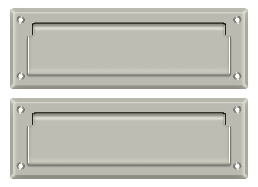 Deltana - Mail Slot 8-7/8" with Back Plate - Satin Nickel