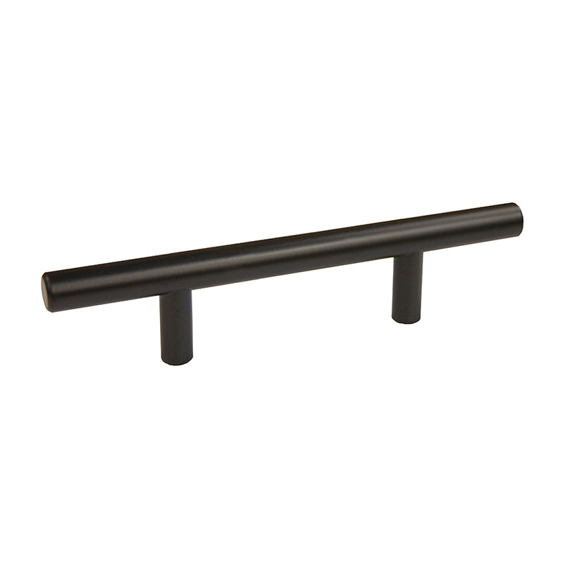 Pride Industrial - 6" Bar Cabinet Pull with 3" Center to Center - Matte Black