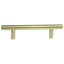 Pride Industrial P1096PB 6" Bar Cabinet Pull with 3-3/4" Center to Center Polished Brass Finish