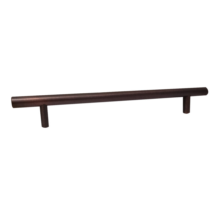 Pride Industrial P11210B 12" Bar Cabinet Pull with 9" Center to Center Oil Rubbed Bronze Finish Main image